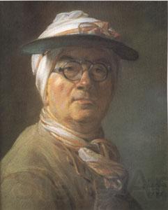 Jean Baptiste Simeon Chardin Portrait of Chardin Wearing an Eyeshade (mk05)